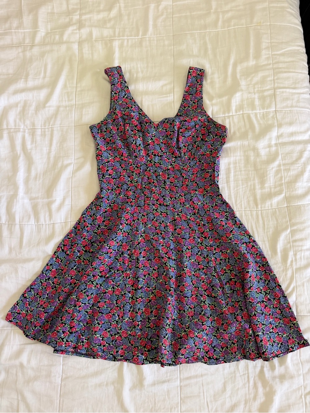 Rampage Floral Dress in Pink, Purple & Blue